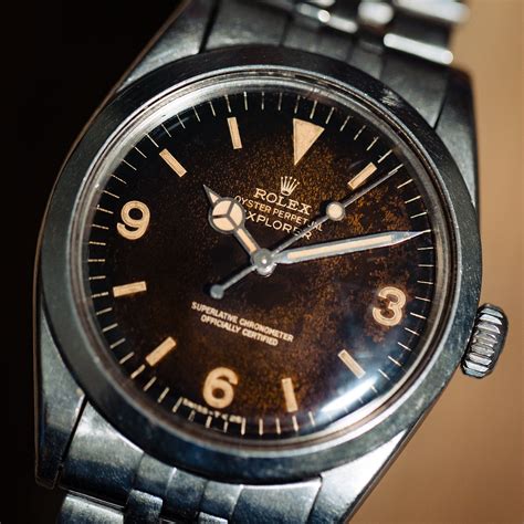 gold rolex patina|vintage rolex tropical dials.